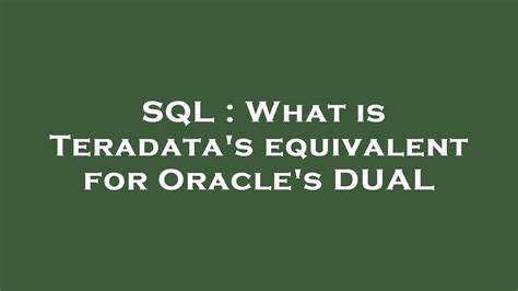 teradata isnumeric equivalent.